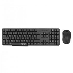 Everest KM-6852 Siyah Usb Kablosuz Combo Q Standart Klavye + Mouse Set