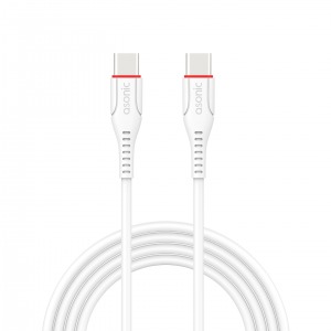 Asonic AS-X706 1m 20W Type-C to Type-C Hızlı Beyaz Data + Sarj Kablosu