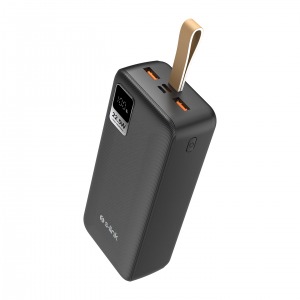 S-link G330 30000mAh Micro+Type-C+USB PD20W+QC3.0 18W Siyah LCD Taşınabilir Pil Şarj Cihazı Powerban