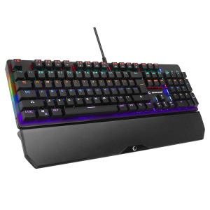 Rampage KB-R86 UMBRA Siyah USB Rainbow Aydınlatmalı Blue Switch US Layout English Mekanik Gaming Oyuncu Klavyesi