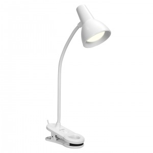S-link SL-M9000 Usb Destekli Beyaz Masa Klipsli 6 SMD Ledli Okuma Lambası
