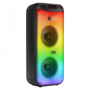 Mikado MD-40BT 40W BT, TWS Destekli RGB Işıklı Kablosuz Mikrofonlu Toplantı-Parti Kule Hoparlör